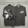 Heren T-shirts Vintage ASKYURSELF Los Angeles T-shirt Mannen Vrouwen Roar Dog Tee Loose Fit Tops Korte Sleevemen's