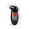 LCD -alkoholtestare Keychains Party Favor Portable Digital Alcohol Detector med 5st munstycke