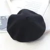 Berety jesienne zimowe kapelusz 100% wełny francuski artysta beret malarz malarz gorro vintage dziewczyny żeńskie ciepłe czapki czapki kapsberets