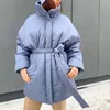 2022 Vrouwen Parka's Mode Eenvoudige Jassen Vrouwen Elegante Lente Opstaande Kraag Katoenen Jassen Vrouwelijke Dames Voor Moederdag Geschenk CP Casual Verzameld Getailleerd