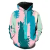 Men's Hoodies Men's & Sweatshirts Colorful Paint Graffiti Series Fashion Abstract Oil Painting Clothes 3D Print Oversized Men/Women