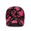 Gorra de béisbol Simple para mujer, gorra con bordado de flores para niñas, gorra de malla para mujer, sombrero para el sol de verano para hombre