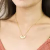 Hänge halsband spik sol uttalande för kvinnor boho smycken rostfritt stål förmörkelse solbrast himmelsk charm halsband vän gåva