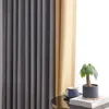 Curtain & Drapes Nordic Solid Color Curtains Cotton And Linen Living Room Bedroom Thickened Blackout Fabric Splicing Bay WindowCurtain