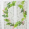 180 cm Fałszywe bluszczowe kwiaty Wisteria sztuczna roślina winorośl girlanda do pokoju dekoracji ogrodu Wedding Arch Baby Shower Floral Decor9881684