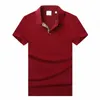 Polos Mens Summer Bur Shirts Brand Clothing Cotton Sleeve Business Design Top T Shirt Casual Striped Designer Breathable Clothes