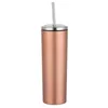 Skinny Tumbler 20oz Stainless Steel Insulated Coffee Mugs Vacuum Beer Cup Double Wall Wine Tumblers With Lid Metal Straws Drinkware B40