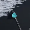 Подвесные ожерелья Классическая Paraiba Tourmaline Gemstone Pendants Ожерелье 5 -миллиметров