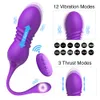 Bullet Vibrator THROSTING GSPOT Simulator Vaginal Ball Anal Plug Vibration Love Egg Masturbator Sexiga leksaker för kvinnor vuxna2893004