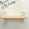 Haken rails slaapkamer muur plank diy originele houten kralen opslag organisatie swing home decor kinderkamer decoratiehooks