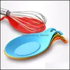 Other Kitchen Dining Bar Heat Resistant Sile Spoon Mat Spata Holder Ta Dhzus