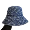 2022 Capéu de caçamba de cowboy casual luxo unissex tampas femininas masculinas chapéus casquette cool jeans de jea