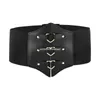 Cinture Sexy Women Top Corsetto con fibbia a cuore in lega Donna Black Lift Up Masquerade Party Waist Seal Slimming Wrap DropshipBelts