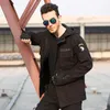 Men's Jackets Casual Army Style Fleece Hooded Men Outdoor Jacket Mens Winter Coat Military Autumn And WinterMen's