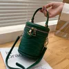 Mode dames emmer tas groen bruine messenger tas handtassen en portemonnee ontwerper vrouwelijke cirkelvormige vat schoudertassen prom koppelingszakken