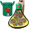 Vêtements Wardrobe Storage Crocodile Style Fabric Sac de rangement avec couvercle avec tapis de jeu rapide pour jouets pour enfants