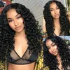 Front Lace Middle Part Wigs Bouncy Curly Spiral Curl Loose Wave