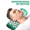 Cuscini per massaggiatore Lotus Tappetini per digitopressione Cuscino Spike Alleviare lo stress Dolore al collo Cuscino Anti-stress Massaggiatore per aghi 220507