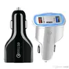 QC3.0 Type-C 3-Port Car Charger 3.5a USB Fast Charging Mini Chargers Adpter Adapter لـ iPhone Xiaomi Samsung Retail Box