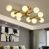 Lampes suspendues Lampe de plafond moderne en or nordique Lampe suspendue en verrePendentif