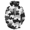 Camo Hoodie Hommes Streetwear Bleu Camo 3d Hoodies Anime Imprimer Sweat À Capuche Vintage Hommes Vêtements Pull