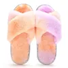 Nxy Slippers شرائح جديدة من النعال القطن الداخلي عبر Women Women PVC Fashion Home Home Coll Color Sandals 220808