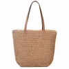 Hand Geweven Vrouwen Schouder Handtas Bohemian 2022 Zomer Mode Stro Strand Draagtas Reizen Shopper Weven Boodschappentassen G220517