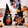 Party Supplies Halloween Witches Gnomes Decorations Shelf Sitters Handmade Plush Elf Dwarf Home Household Ornaments XBJK2208
