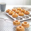 Formy do pieczenia pączki okrągłe patelnia złoto 12 szklanki non - kleja ciasteczka narzędzia do formy narzędzi kuchennych