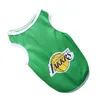 Vêtements d'été respirant basket-ball Jersey vêtements pour chiens chiot chats gilet à séchage rapide Chihuahua carlin Sport chemises Lakers animaux T-shirt Costume A331