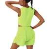 Многоцветная свободная дышащая быстрое сушка спортивные спортивные горячие шорты женская женская карманная юбка для брюки йоги.