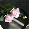 Fiori decorativi Ghirlande Teste Tocco reale Flanella Perla Rosa Fiore artificiale Casa Bouquet da sposa Ortensia da sposa Decorati finti