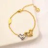 Nigdy nie blaknące 14K pozłacane luksusowe marki designerskie wisiorki naszyjniki ze stali nierdzewnej podwójna litera Choker naszyjnik łańcuch biżuteria akcesoria prezenty Z1742