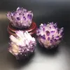 Objetos decorativos Figuras 1000G Piedras de clúster de amatista natural Geode Reiki Healing Quartz Crystal Minerals Gemstone Eliminar N4519550