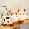 25/35/43CM Cartoon Nette Kuh Plüsch Spielzeug Weiche Tier Rinder Spielzeug Kawaii Bull Puppe Kinder Geburtstag geschenke Baby Schlafen Kissen LA387