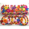 60pcs Kids Girls Children Wood beads Beautiful Bracelet Charm Lovely Wristbands Wholesale Birthday Party Bag Gift Filler Jewelry W220423