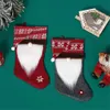 Santa Swedish Gnome Christmas Stockings Personalized Plush Xmas Hanging Socks for Home Fireplace Tree Decor XBJK2208