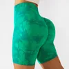 Yogar outfit slips färgade sömlösa shorts kvinnor hög midja fitness persika höft tights leggings gym sport sommar cykling shortsyoga