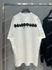 xinxinbuy Hombres Mujeres Diseñadores camisetas camiseta sello pequeño letra impresa algodón manga corta Cuello redondo Streetwear blanco negro S-2XL