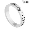 Mode Ring 925 Silber Ringe für Damen Eheringe Herren Designer Trendy Schmuck Breite 4mm 6mm Charm Zubehör