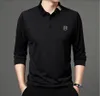 Erkek Kadınlar Uzun Kollu Polo Gömlek 2022 Bahar Yeni İş Gündelik İşlemeli Yok T-Shirt Erkekler