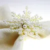 pearl napkin ring beads napkin holder for wedding many colors 12 pcs 201124