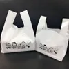 Restaurant Take Out Pizza Emballage Gâteau Cadeaux En Plastique Organisateur Sac À Provisions Peut Être Personnalisé 220613