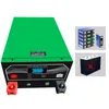 Batterie LiFePO4 verte avec écran BMS intégré 12 V 100 Ah, taille Bluetooth personnalisée et acceptable, adaptée pour voiturette de golf, photovoltaïque, bateau et camping-car.