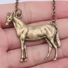 Pendant Necklaces Piece 41x41mm Steed Horse Charms Necklace For Women Drop Supplier Pendants Female GiftPendant