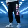Men Pants Rainbow Letter Print Sweatpants Casual Harajuku Joggers Streetwear Long Trousers Sport Train Pants PlusSize XS5XL 220608