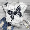 Cool Fashion Mens and Damskie T-shirt Butterfly Printing 3D Summer Short-Sleeved Male S-6xl