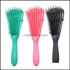 Hair Brushes Care Styling Tools Products Scalp Mas Comb Brush Women De Hairbrush Anti-Tie Knot Professional Octopus Type