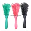 Spazzole per capelli Strumenti per lo styling Prodotti Cuor capelluto Mas Pombi Brush Women De Hair Brush Antitie Knot Professional Octopus Type4936357