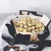 50Pcs Clear Chocolate Box Tartufo Liner Flower Candy Box Bouquet Chocolate Ball Holder Case San Valentino Gift Box Party Decor 220616